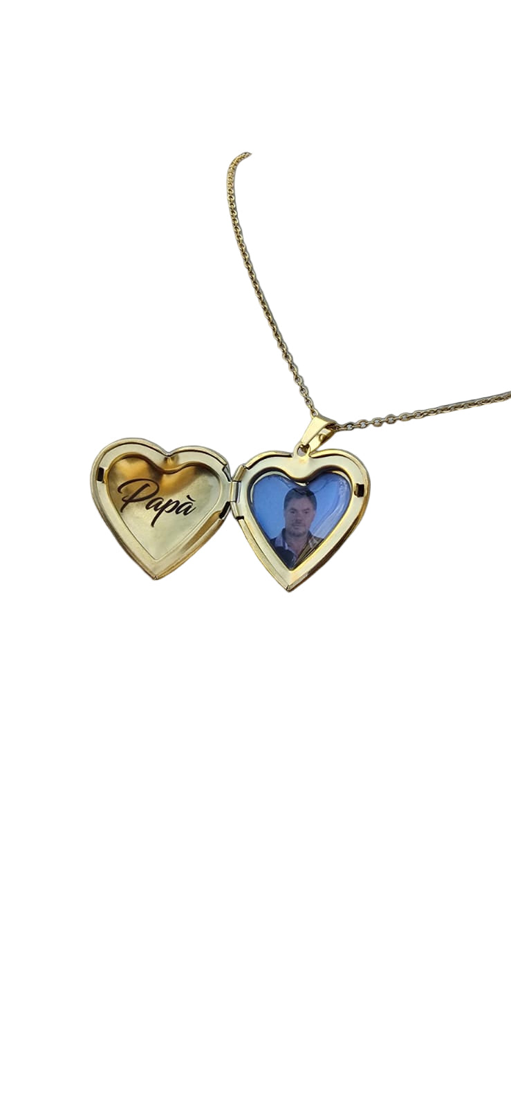 Collana ricordo a cuore con apertura