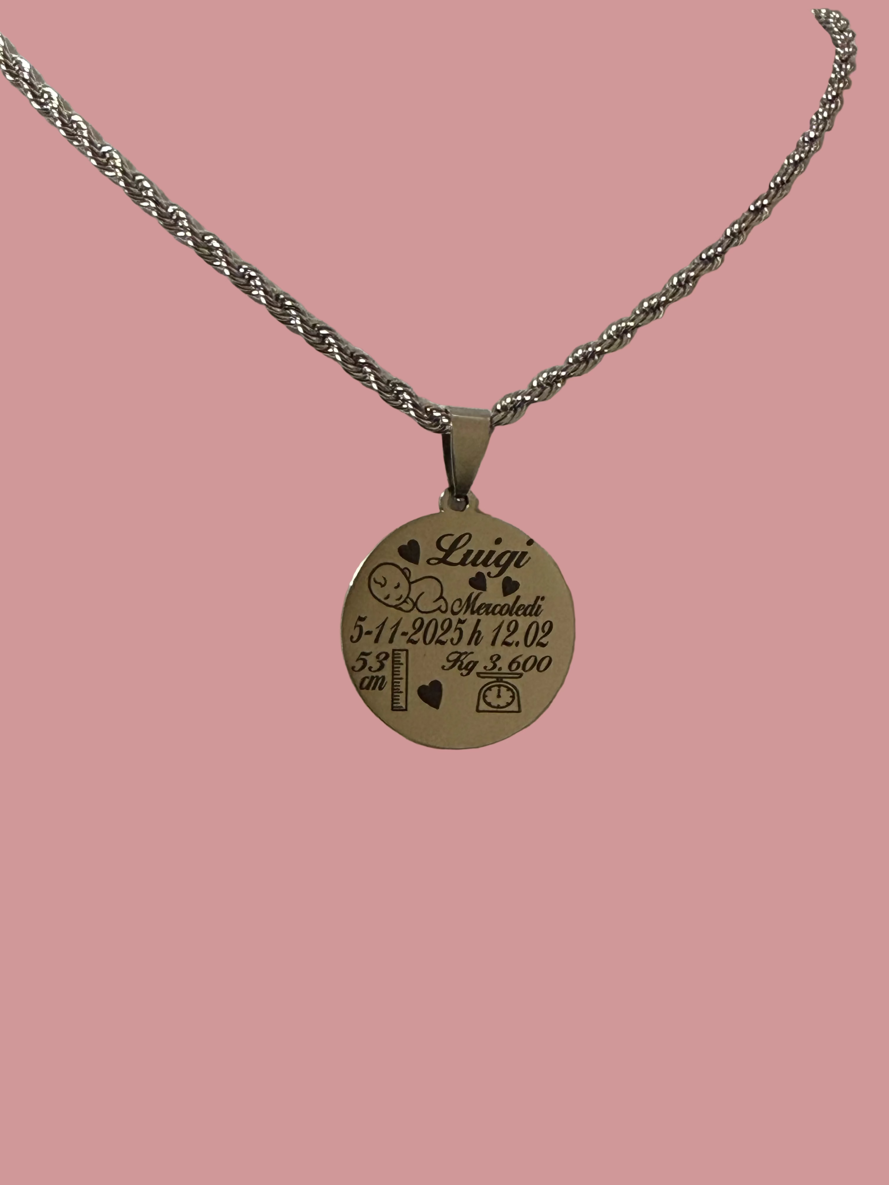 Collana ciondolo nascita